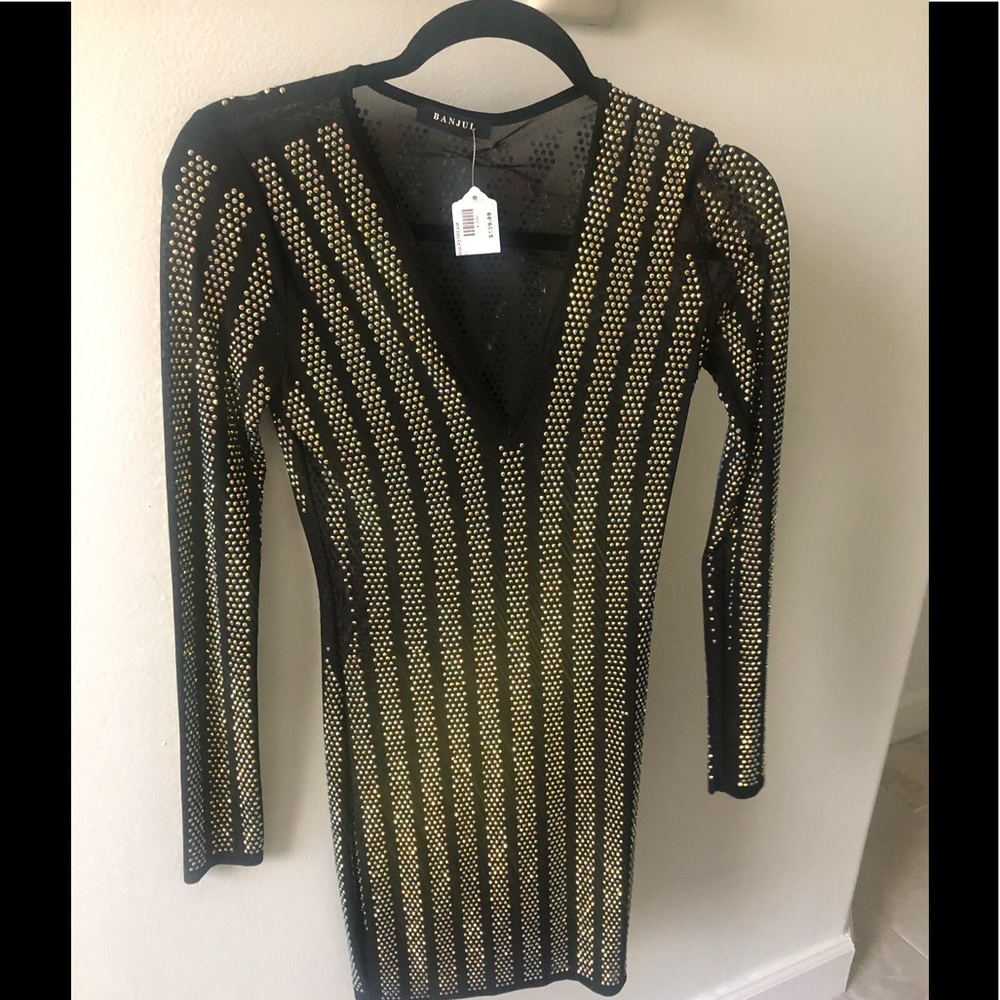 🎉Final Price🎉 NWT Bodycon Gold Sequin Dress